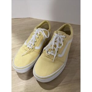 Vans Shoes Old Skool Classic Skate‎ Sneakers Lace Up Yellow Women's 11/Men's 9